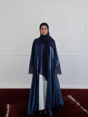 Reversible Crystal Satin Abaya – Dual Elegance