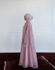 Reversible Crystal Satin Abaya – Dual Elegance