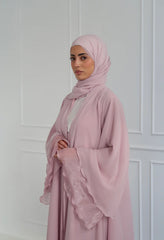 Reversible Crystal Satin Abaya – Dual Elegance