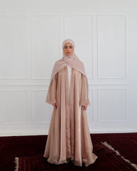 Reversible Crystal Satin Abaya – Dual Elegance